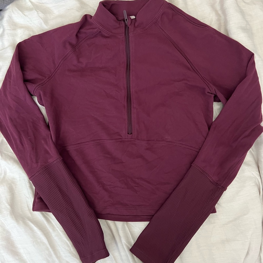 Lululemon It’s Rulu Cropped Longsleeve Half-Zip